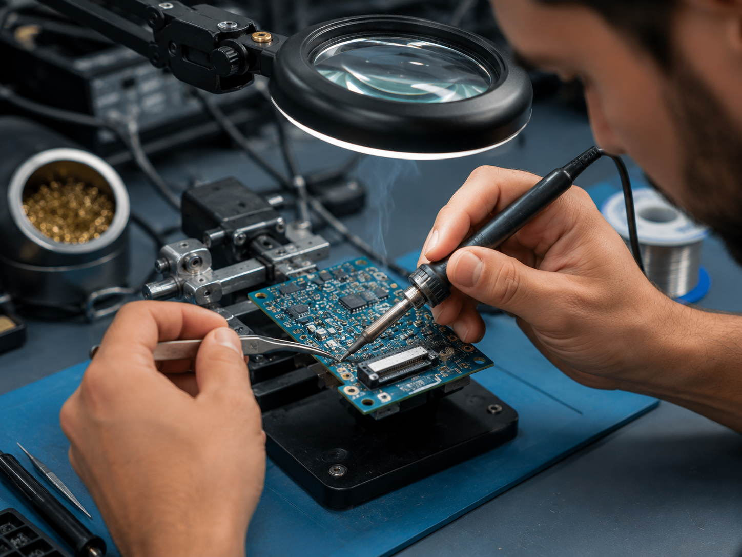 Circuit board soldering and component repair